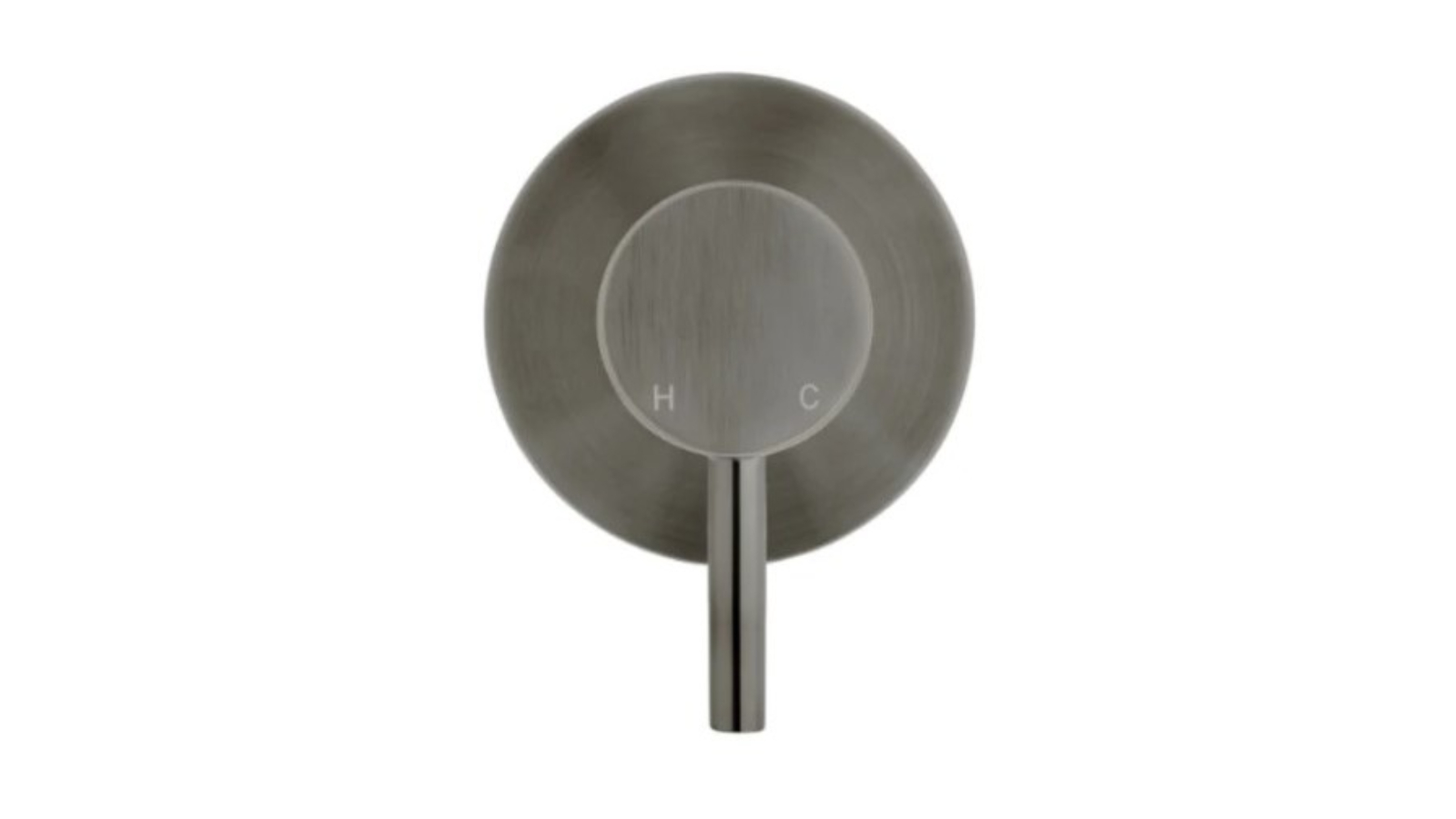 Meir Round Wall Mixer Short Pin Lever Trim Kit - Shadow Gunmetal