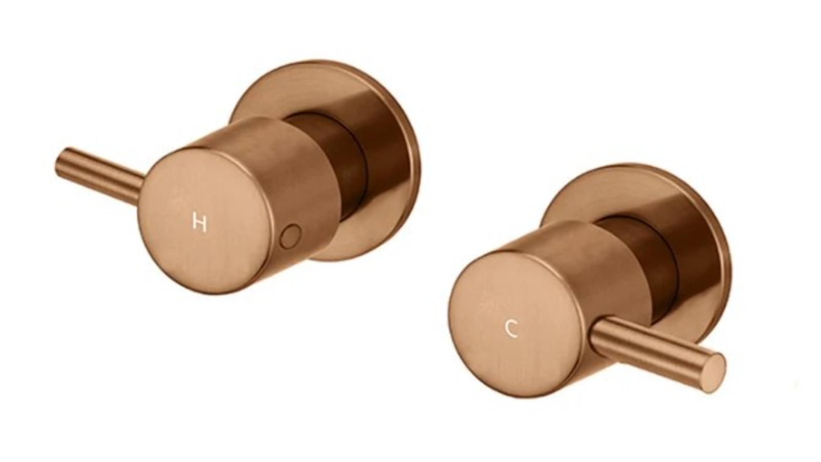 Meir Round Quarter-Turn Wall Top Assemblies - Lustre Bronze