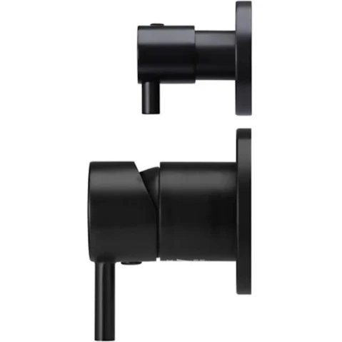 Meir Round Shower Mixer with Diverter Trim Kit - Matte Black