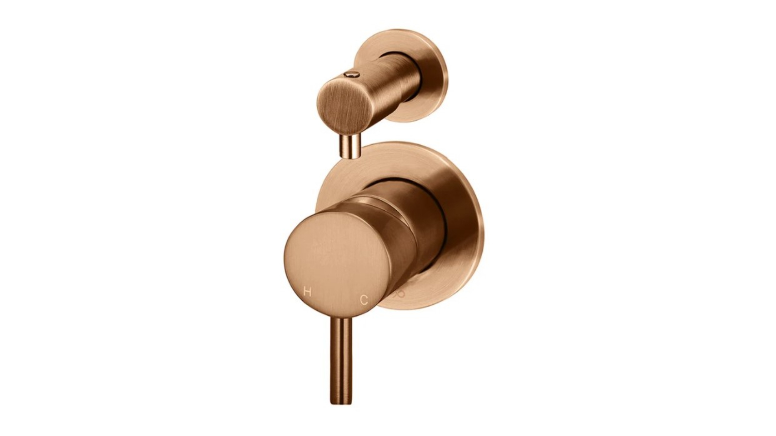 Meir Round Shower Mixer with Diverter Trim Kit - Lustre Bronze
