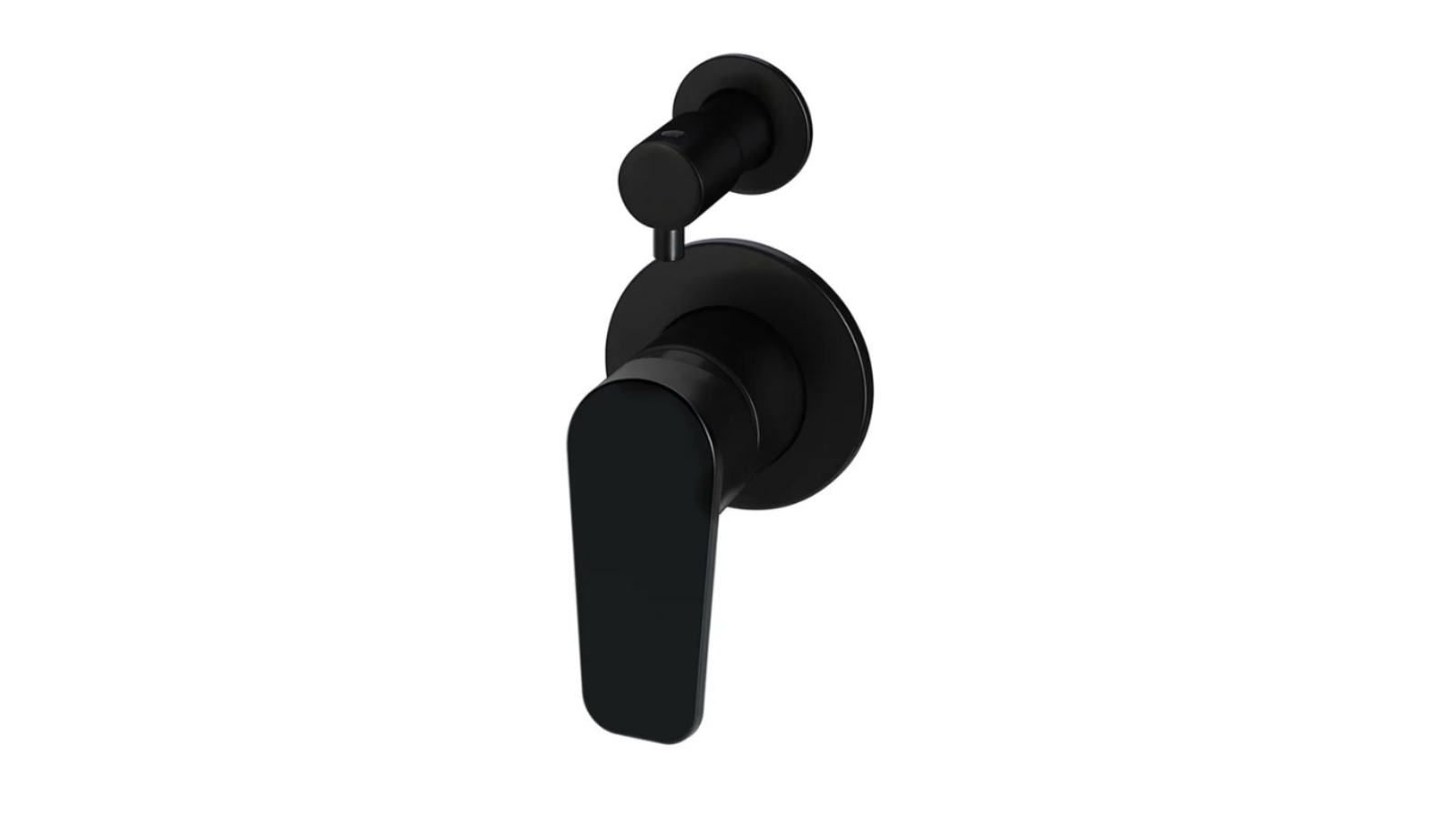 Meir Round Paddle Shower Mixer with Diverter Trim Kit - Matte Black