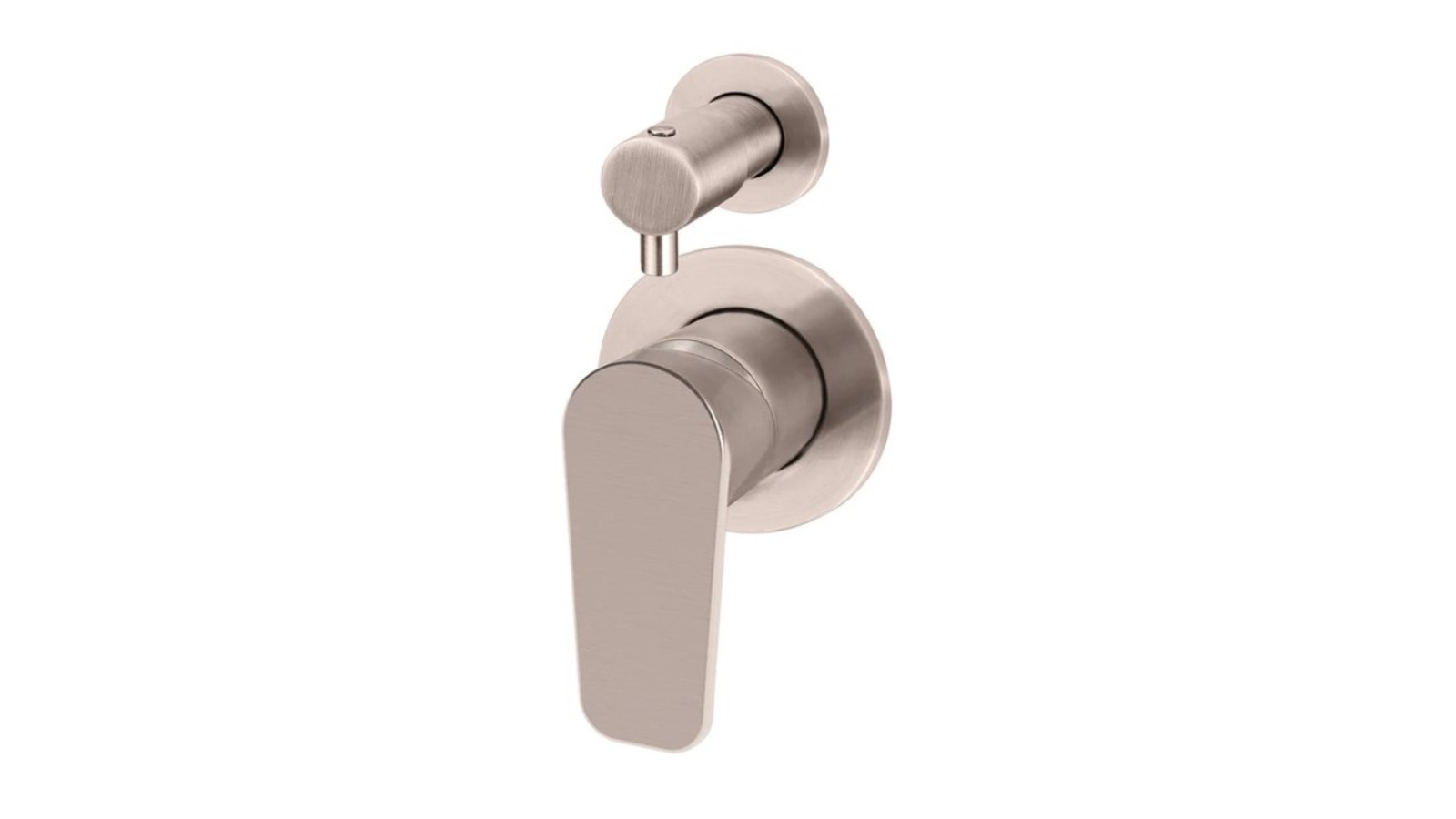 Meir Round Paddle Shower Mixer with Diverter Trim Kit - Champagne