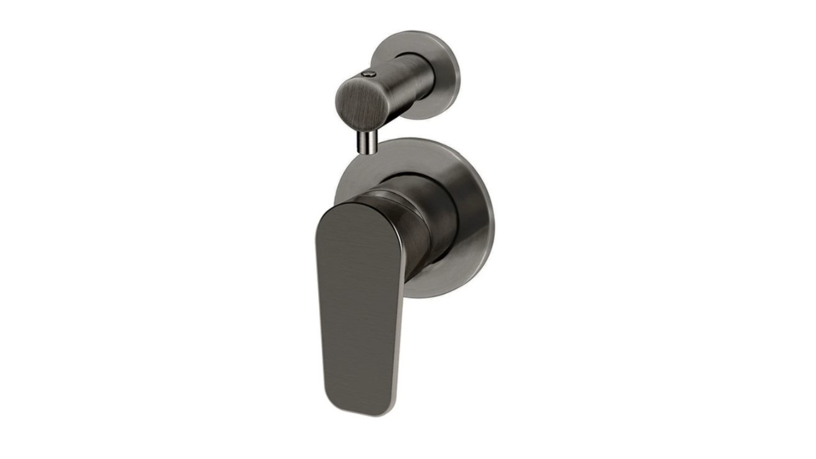 Meir Round Paddle Shower Mixer with Diverter Trim Kit - Shadow Gunmetal
