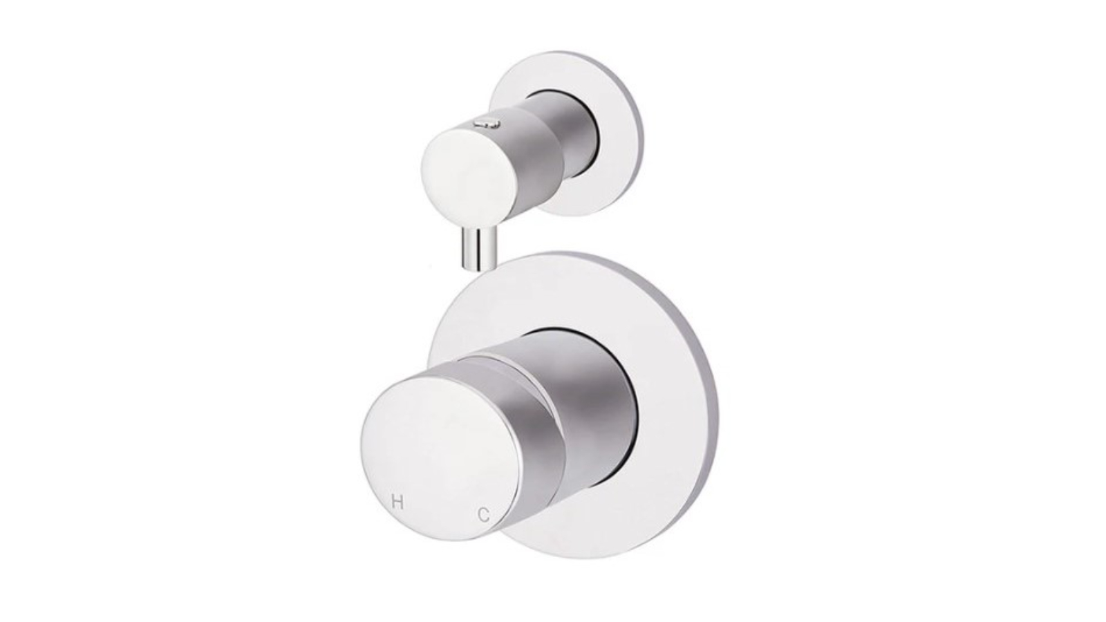 Meir Round Pinless Shower Mixer with Diverter Trim Kit - Chrome