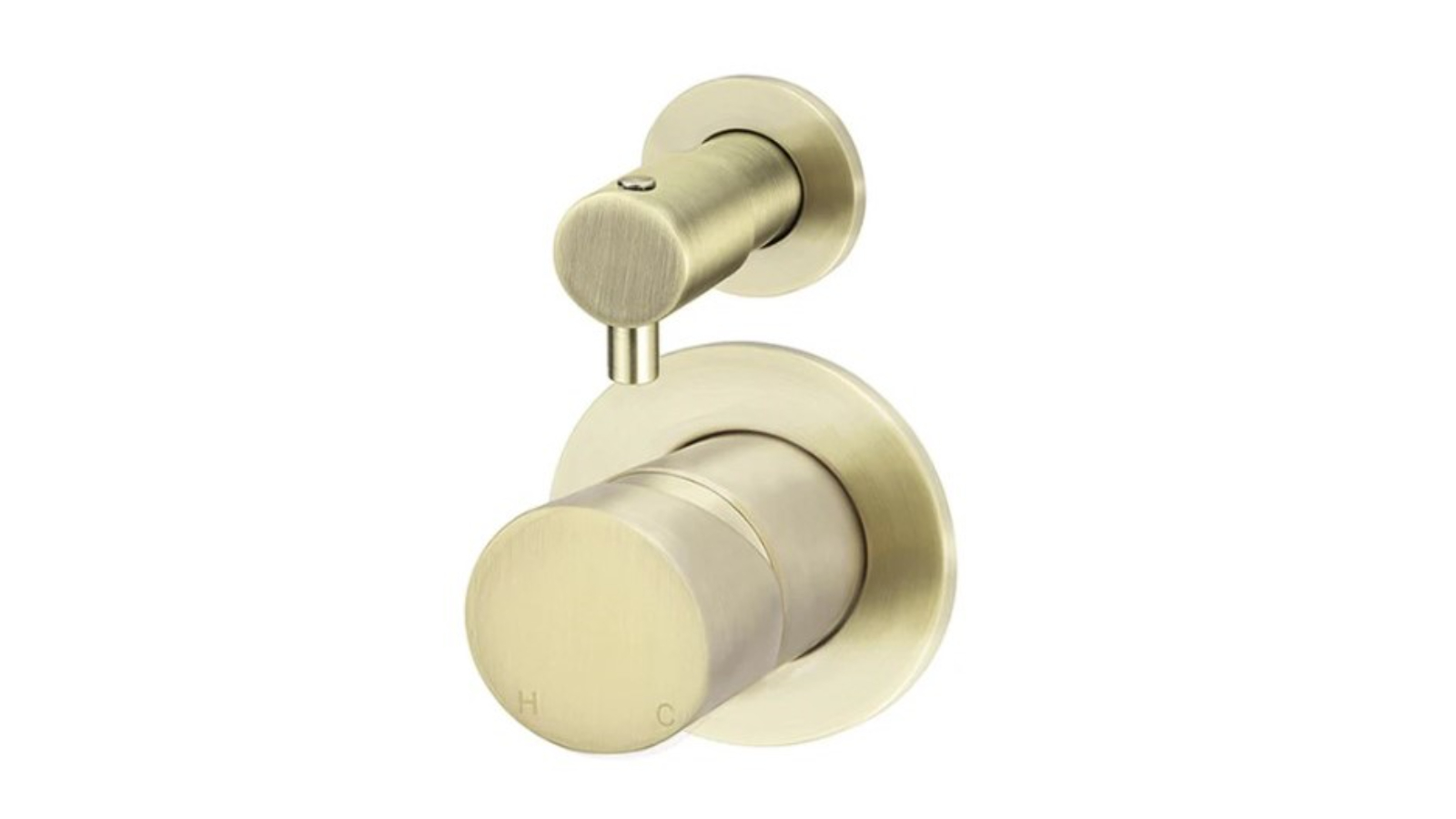Meir Round Pinless Shower Mixer with Diverter Trim Kit - Tiger Bronze