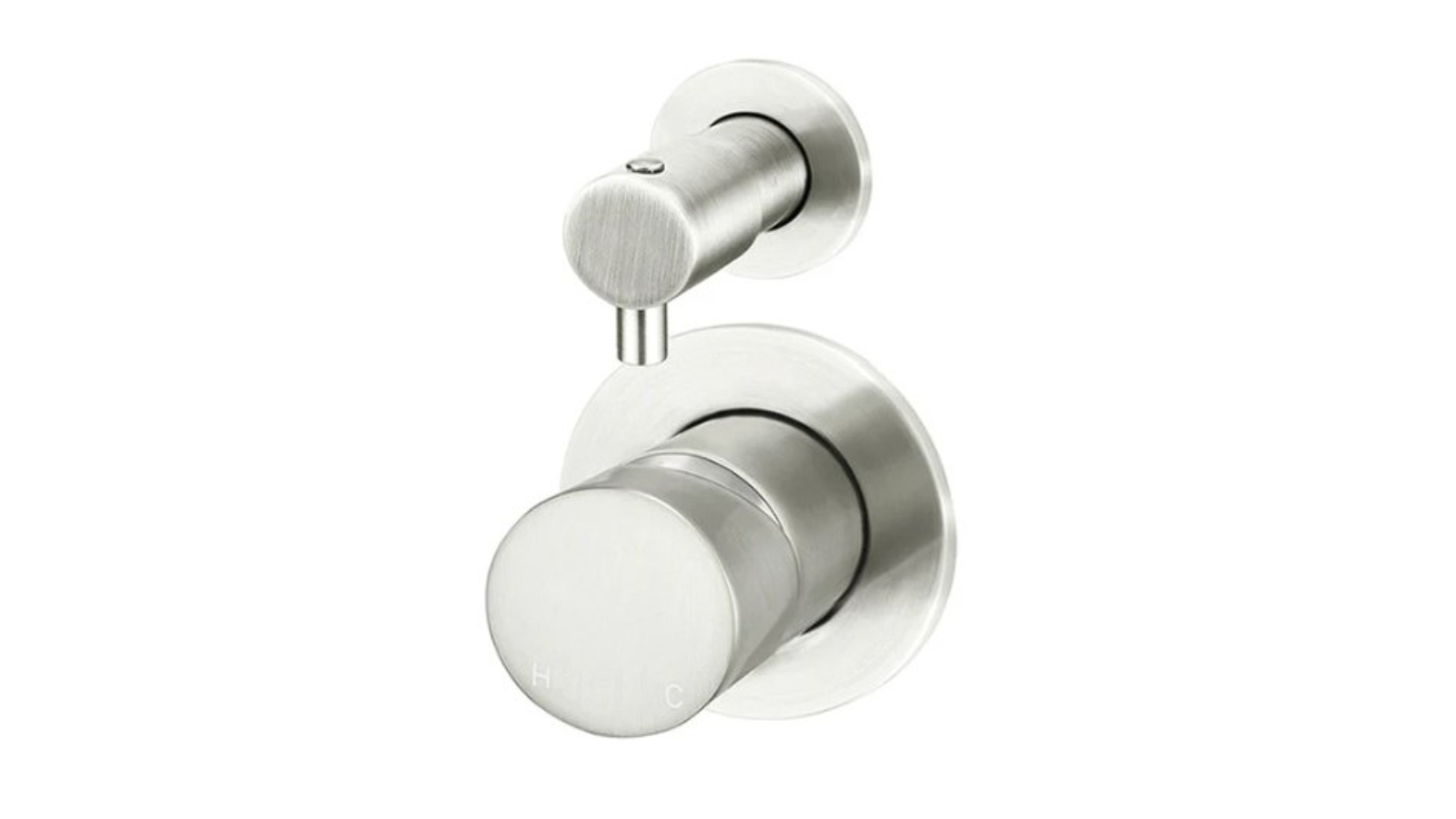 Meir Round Pinless Shower Mixer with Diverter Trim Kit - Brushed Nickel