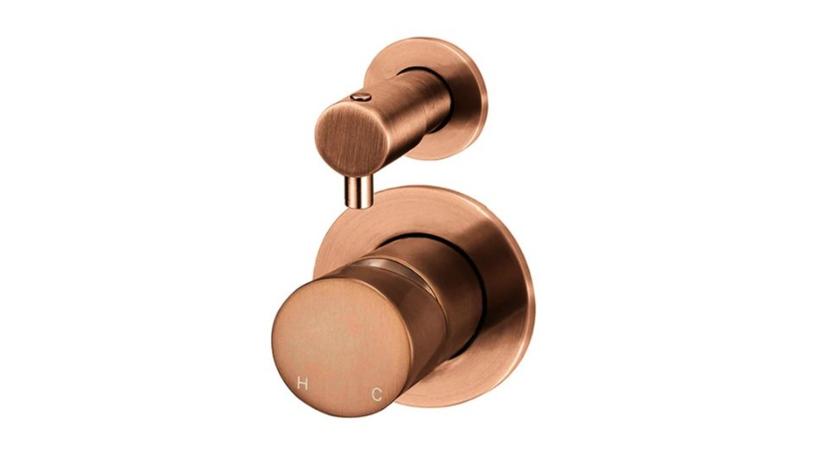 Meir Round Pinless Shower Mixer with Diverter Trim Kit - Lustre Bronze