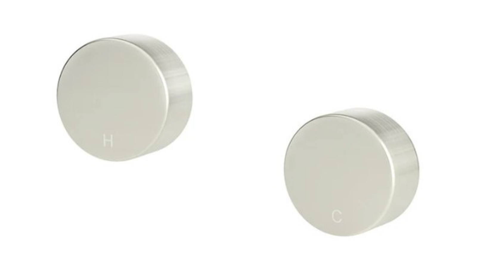 Meir Circular Wall Taps - Brushed Nickel