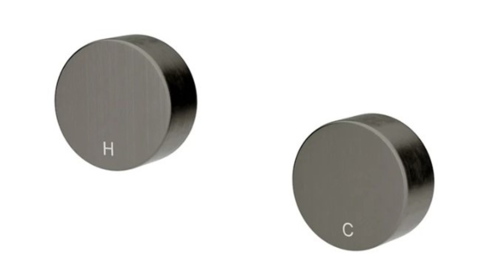 Meir Circular Wall Taps - Shadow Gunmetal