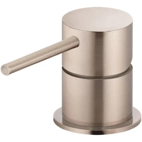 Meir Round Deck Mounted Mixer - Champagne