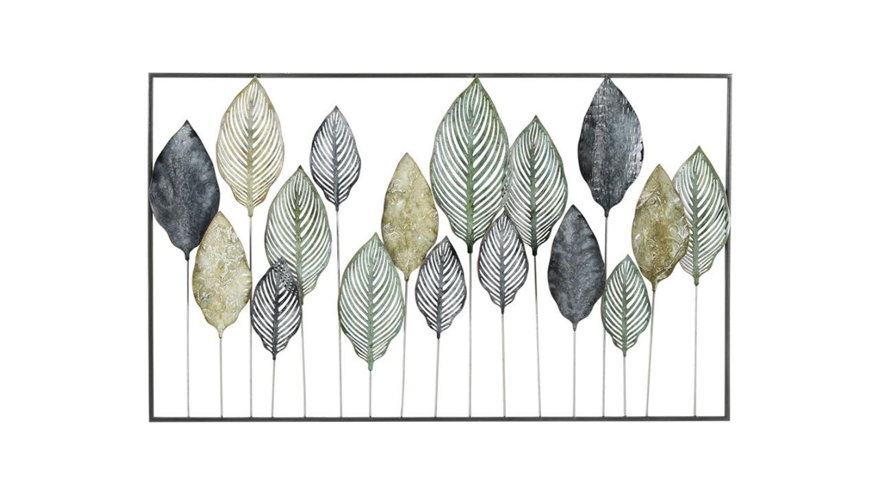 Artiss Metal Hanging Sculpture Wall Art Leaf - Multi-coloured