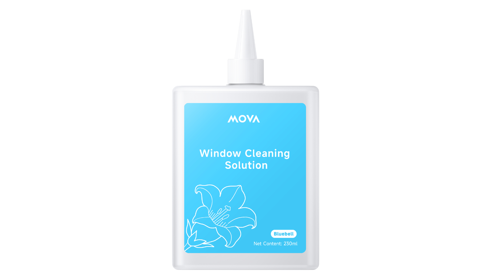 Mova 230ml Window Cleaning Solution - Bluebell