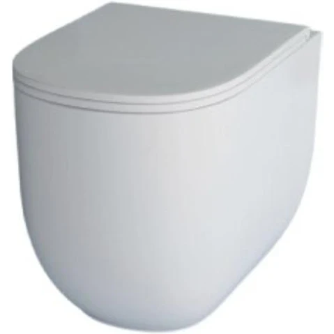 Studio Bagno Milady Wall Faced Package with Expert Evo Pneumatic Cistern - Matte White