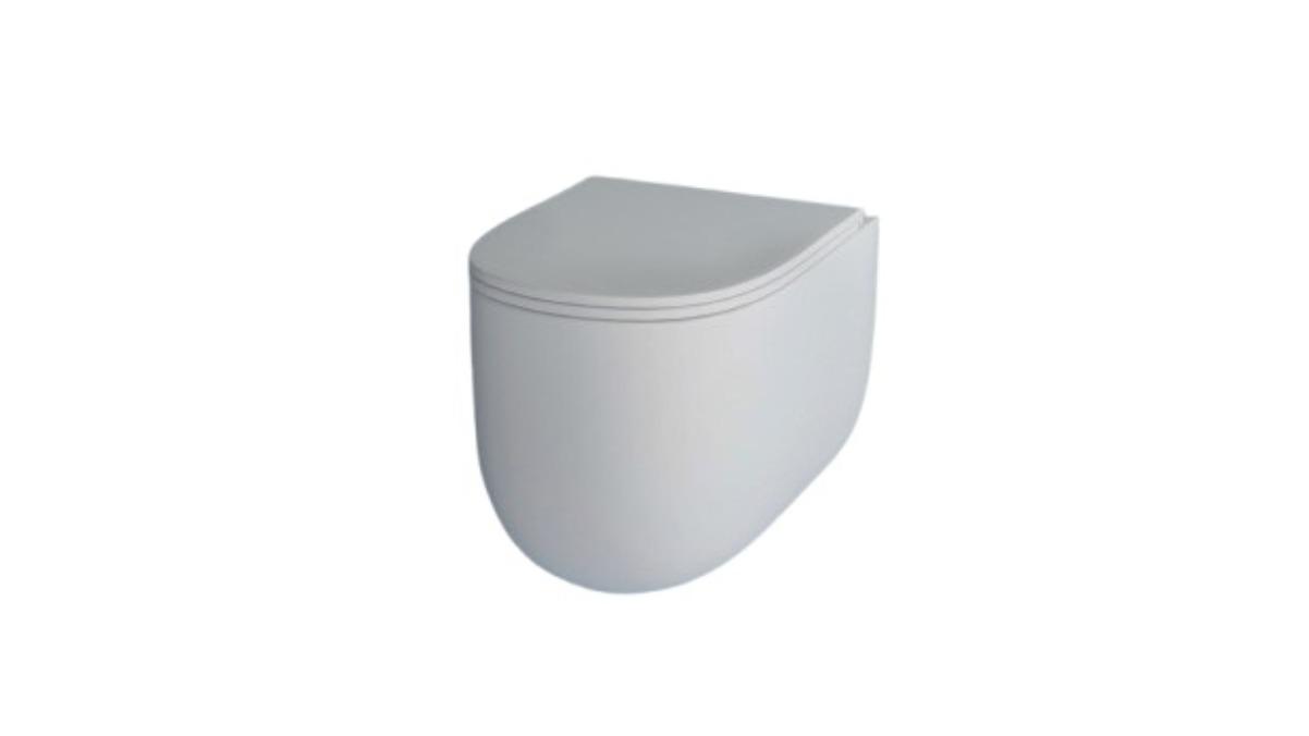 Studio Bagno Milady Wall Hung Package with Expert Evo Pneumatic Cistern & Frame - Matte White