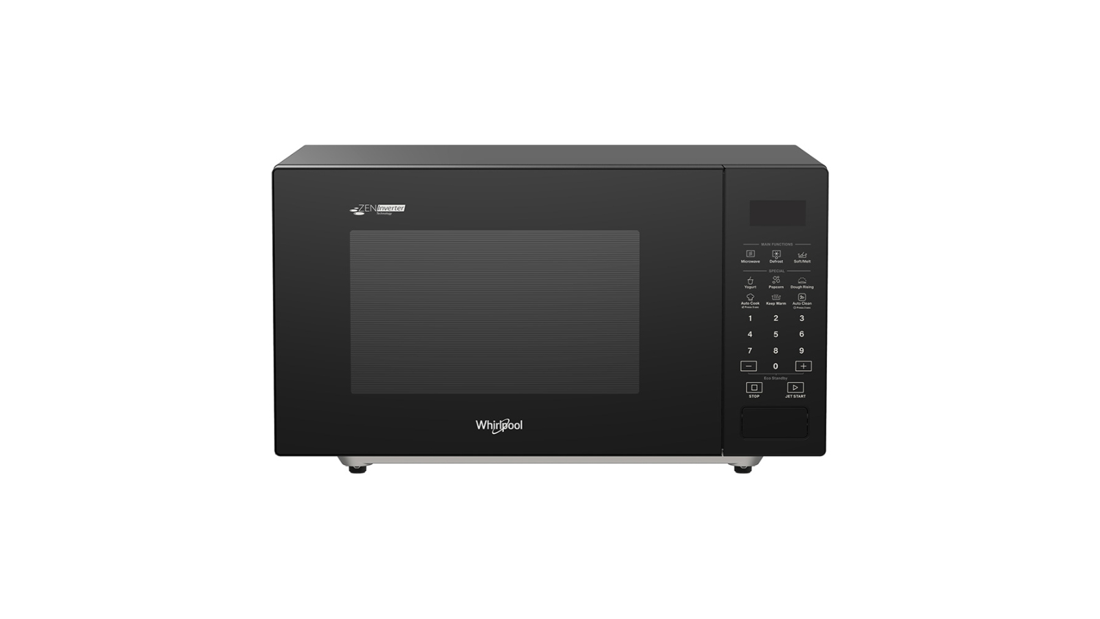 Whirlpool 30L Flatbed Inverter Microwave Oven - Black