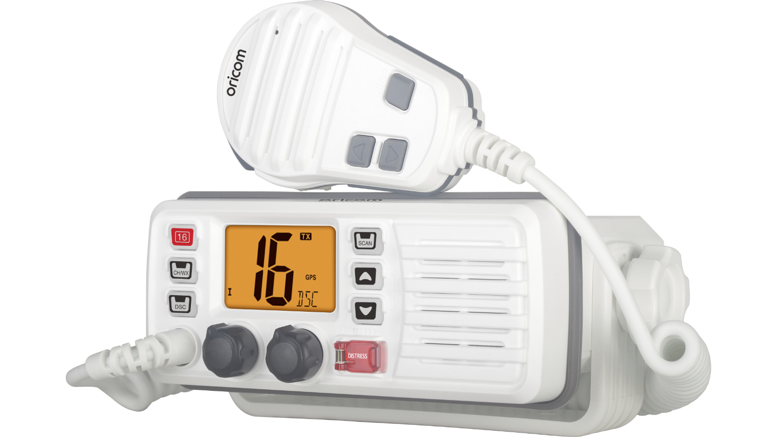 Oricom MX1000 VHF DSC Fixed Mount Marine Radio - White