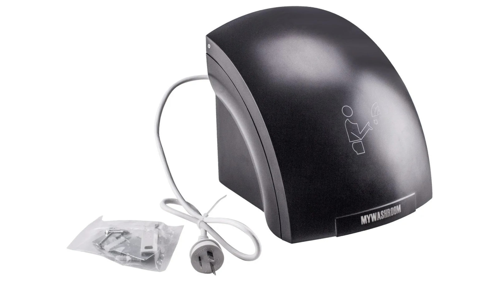 Mywashroom Automatic Commercial Hand Dryer Mini Single High Speed - Black