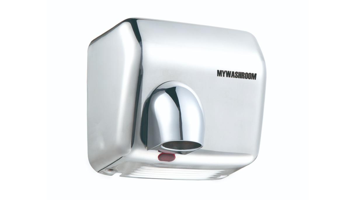 Mywashroom Commercial 304 Stainless Steel 2300W Automatic Hand Dryer - Silver