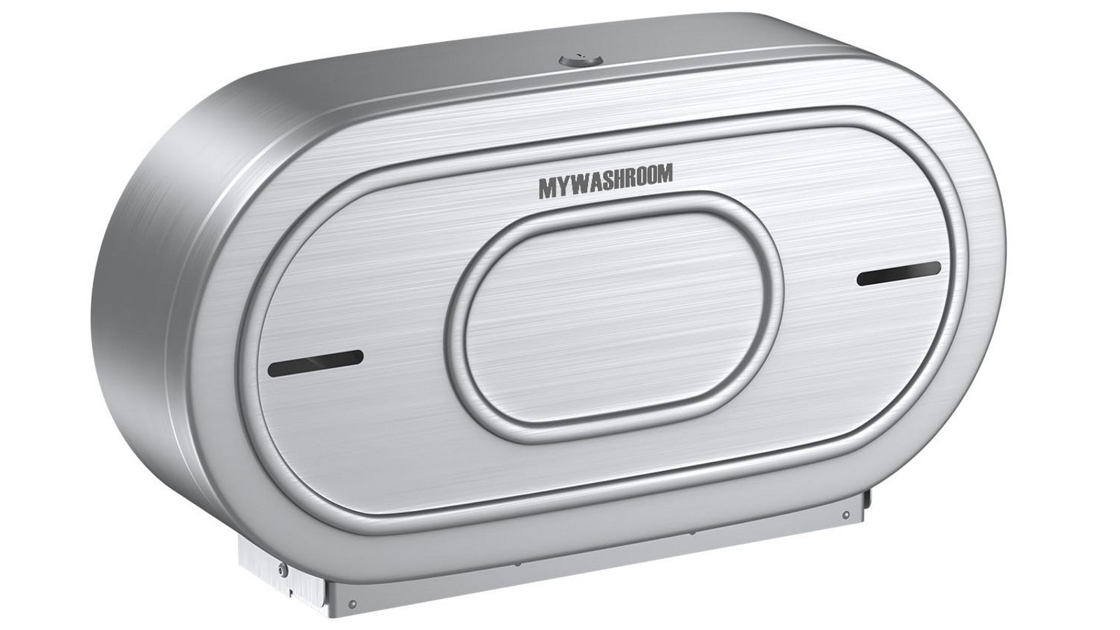 Mywashroom Double Jumbo Toilet Roll Holder - Satin Stainless Steel