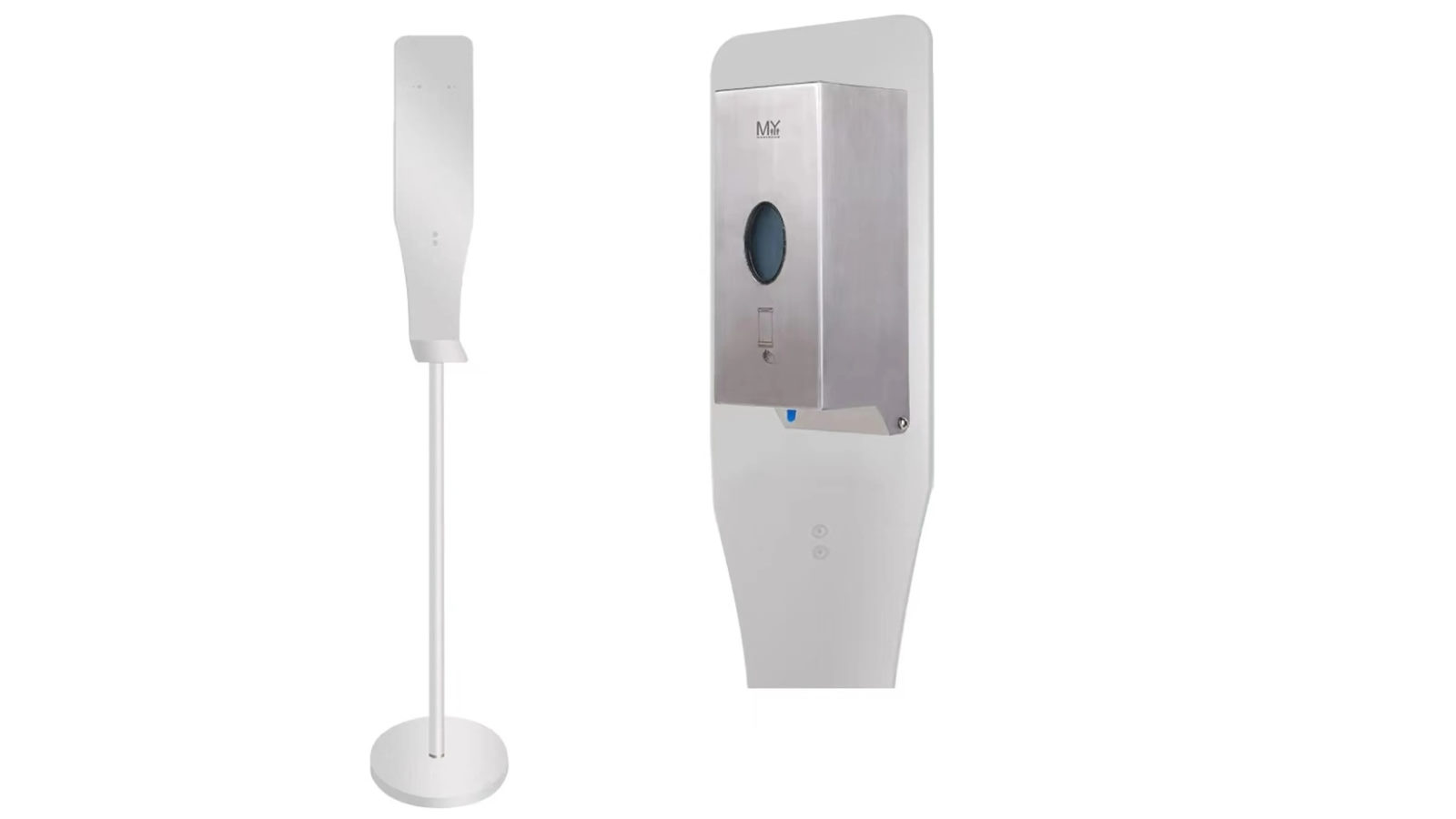 Mywashroom 800ml Silver Automatic Soap Dispenser with Floor Stand