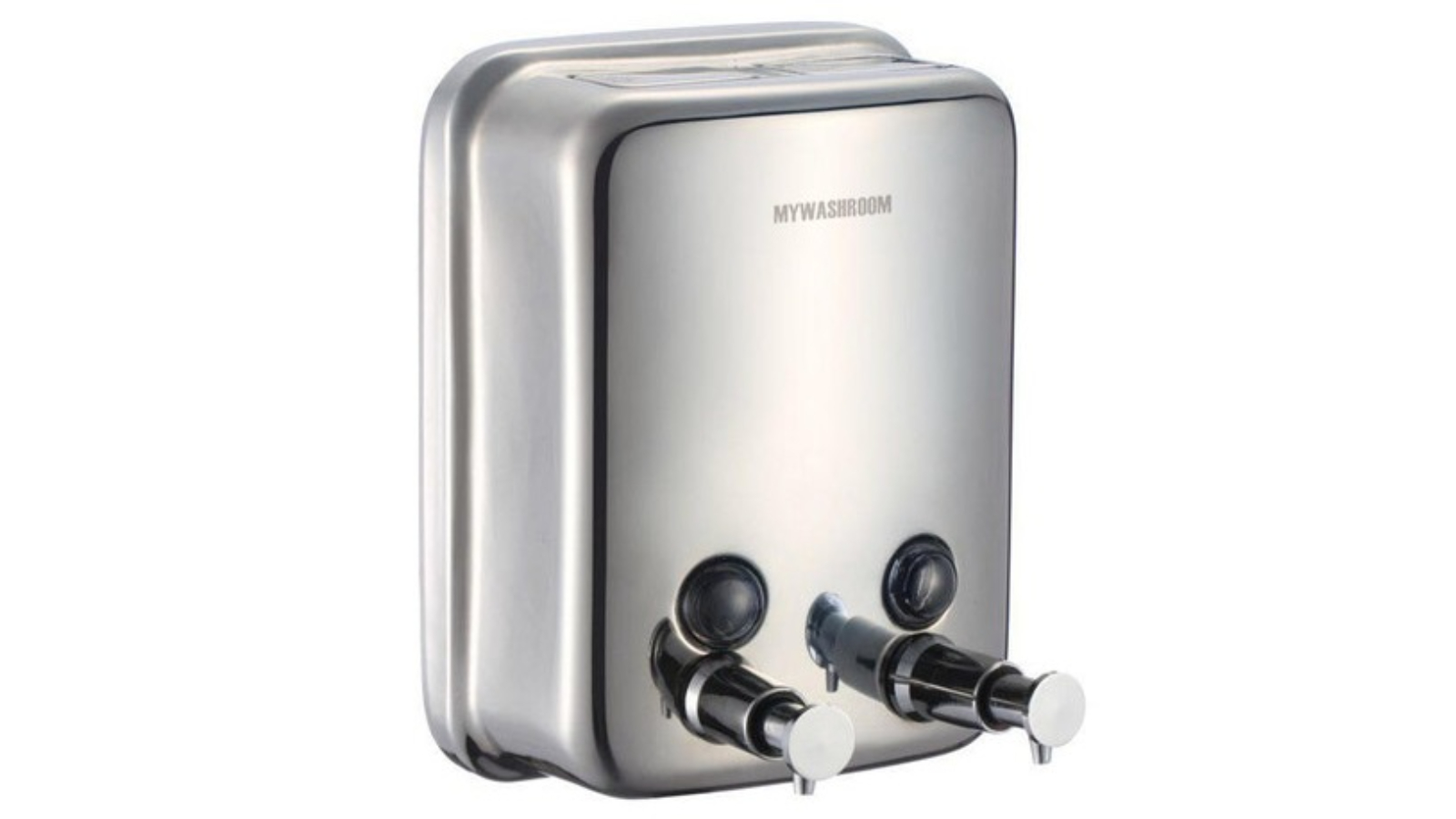 Mywashroom Double Stainless Steel Soap Dispenser