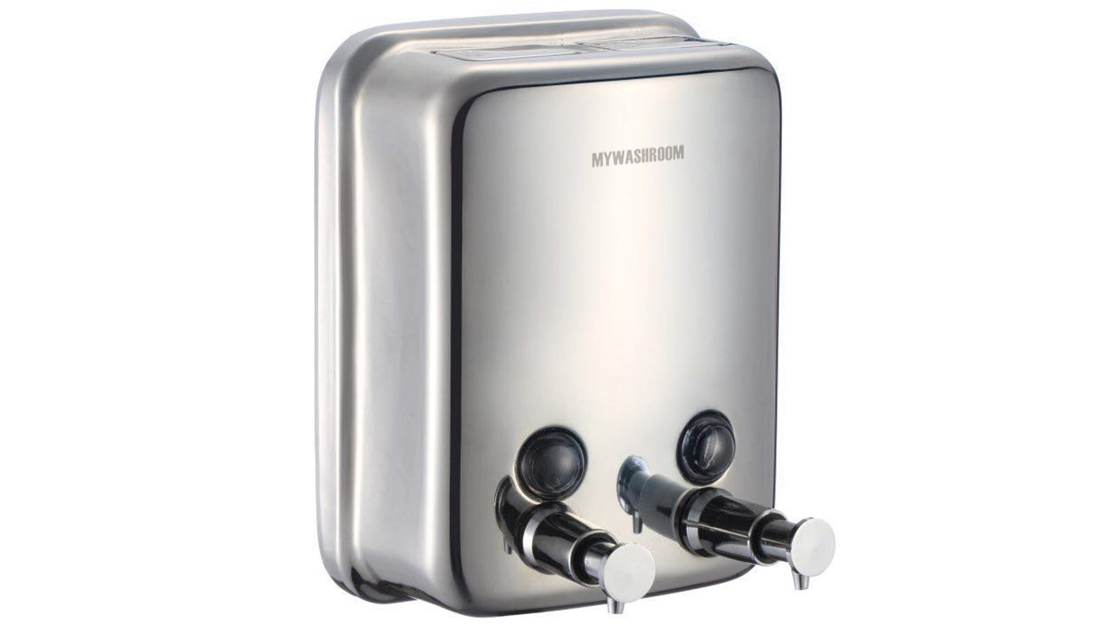 Mywashroom Double 304 Stainless Steel Soap Dispenser Gloss Finish