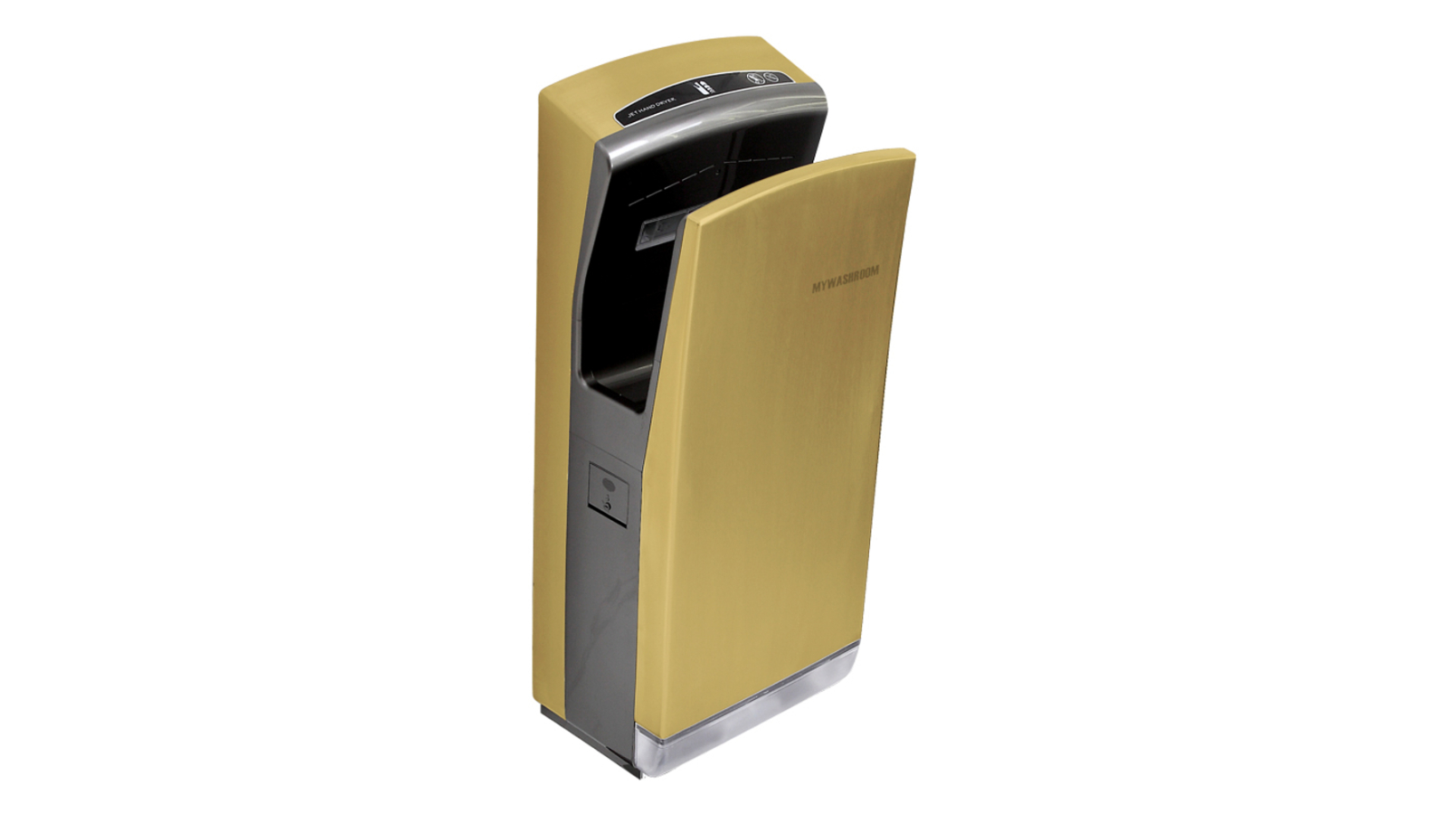 Mywashroom Stainless Steel High Speed Brush Jet Hand Dryer - Gold