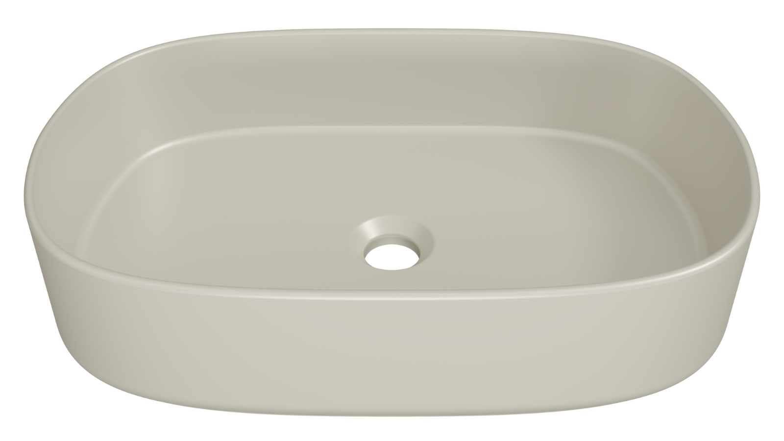 Timberline Myrtle 550mm Above Counter Basin - Matte Ivory