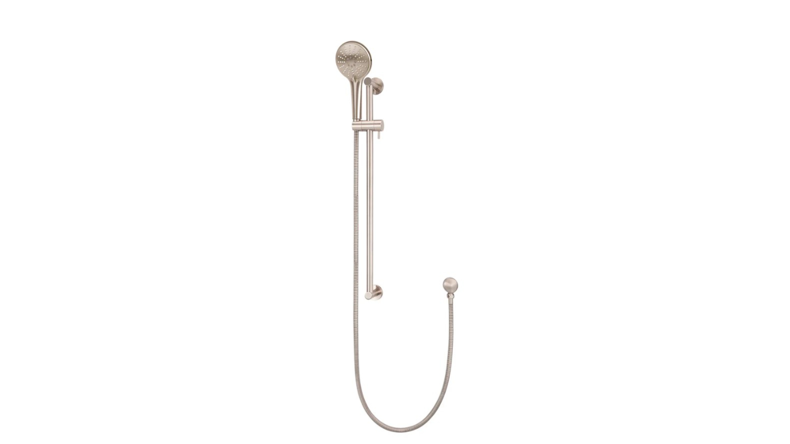 Meir Round Three Function Hand Shower on Rail Column - Champagne