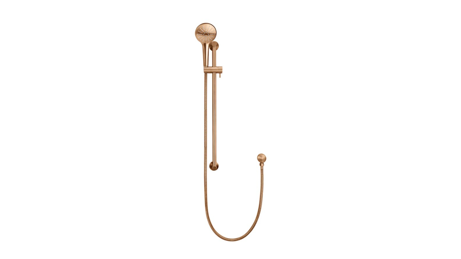 Meir Round Three Function Hand Shower on Rail Column - Lustre Bronze