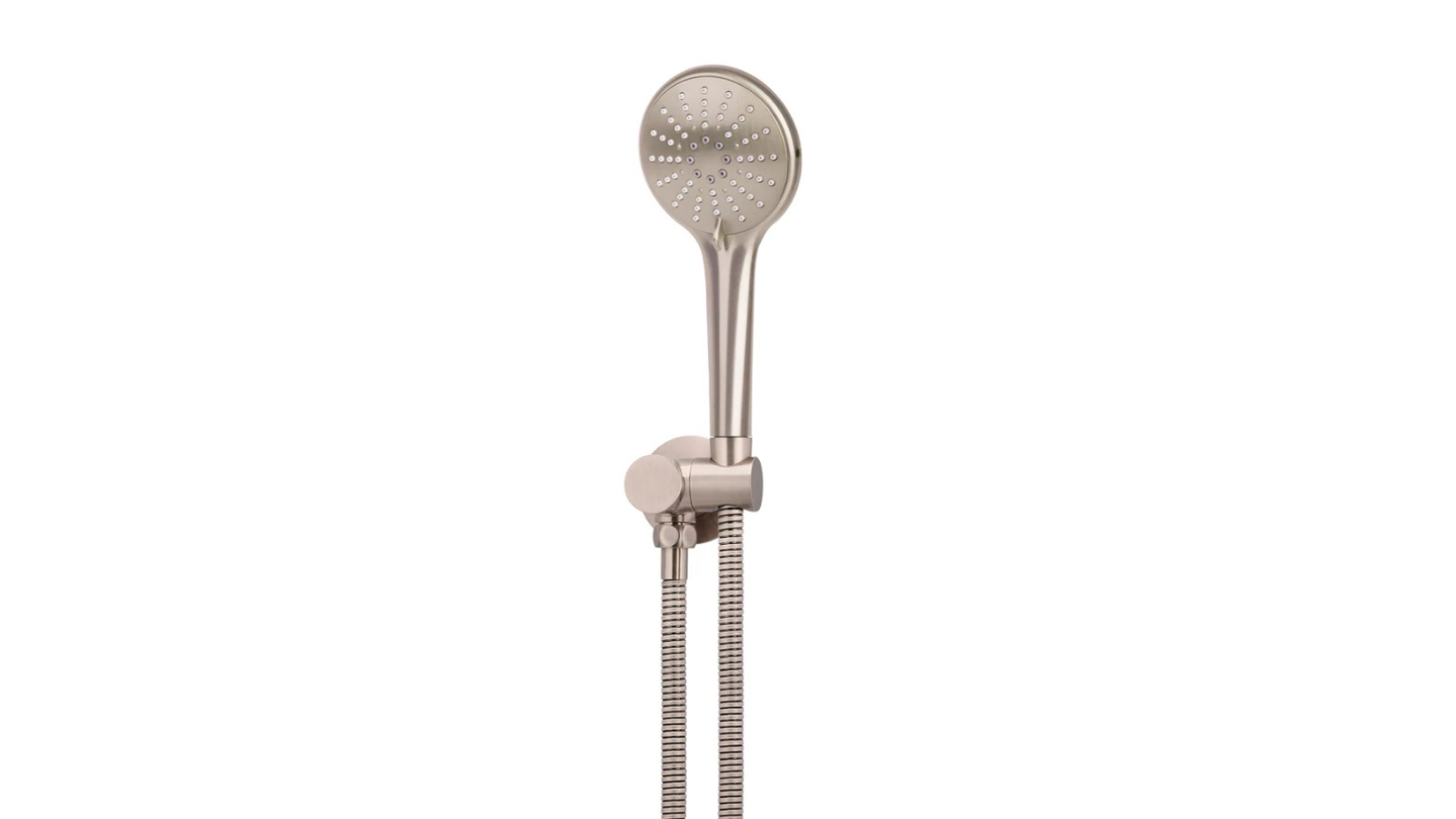 Meir Round Hand Shower on Swivel Bracket - Champagne