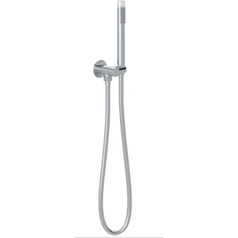 Meir Outdoor Round Hand Shower on Swivel Bracket - Stainless Steel