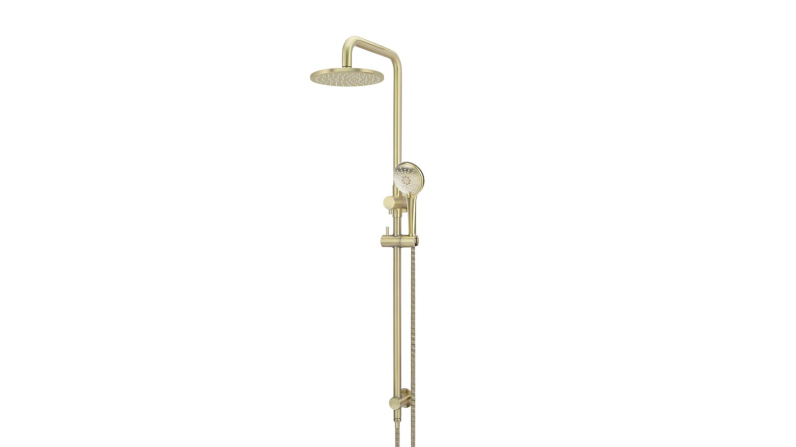 Meir Round Combination Shower Rail 200mm Rose Three Function - Tiger Bronze