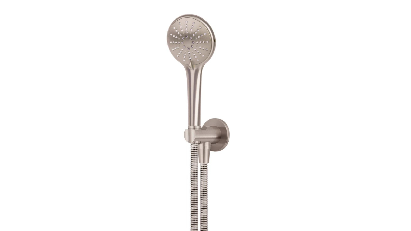 Meir Round Three Function Hand Shower on Fixed Bracket - Champagne
