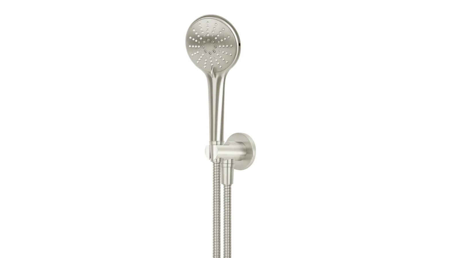 Meir Round Three Function Hand Shower on Fixed Bracket - Brushed Nickel