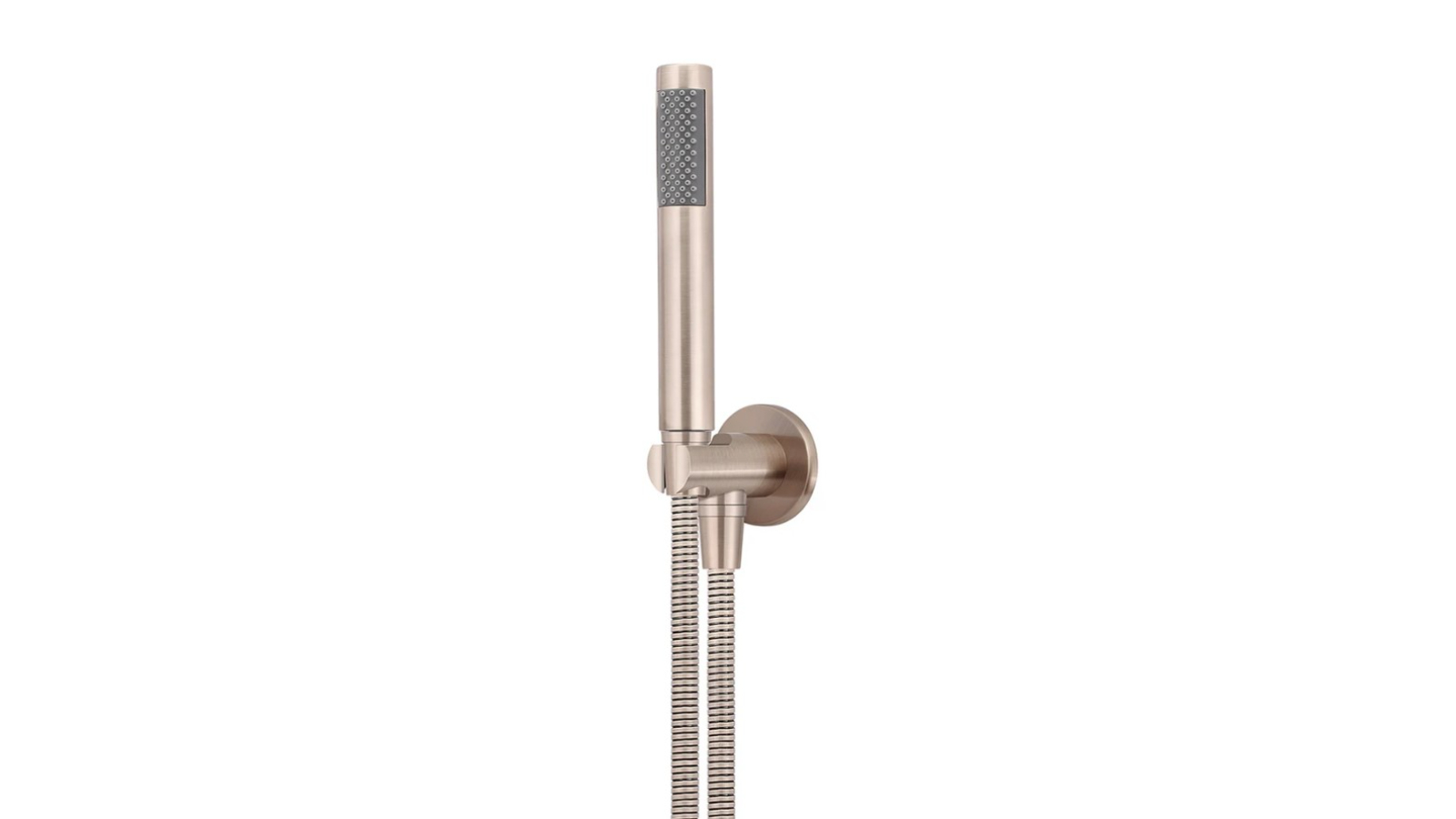 Meir Round Shower on Fixed Bracket - Champagne