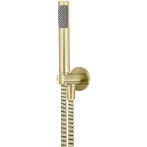 Meir Round Shower on Fixed Bracket - Tiger Bronze