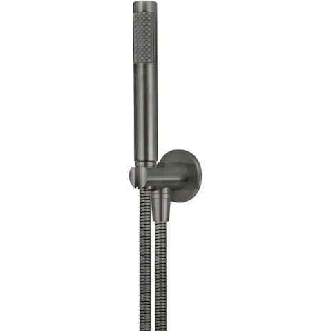 Meir Round Shower on Fixed Bracket - Shadow