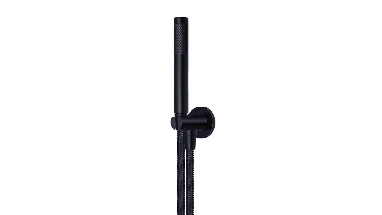 Meir Round Shower on Fixed Bracket - Matte Black