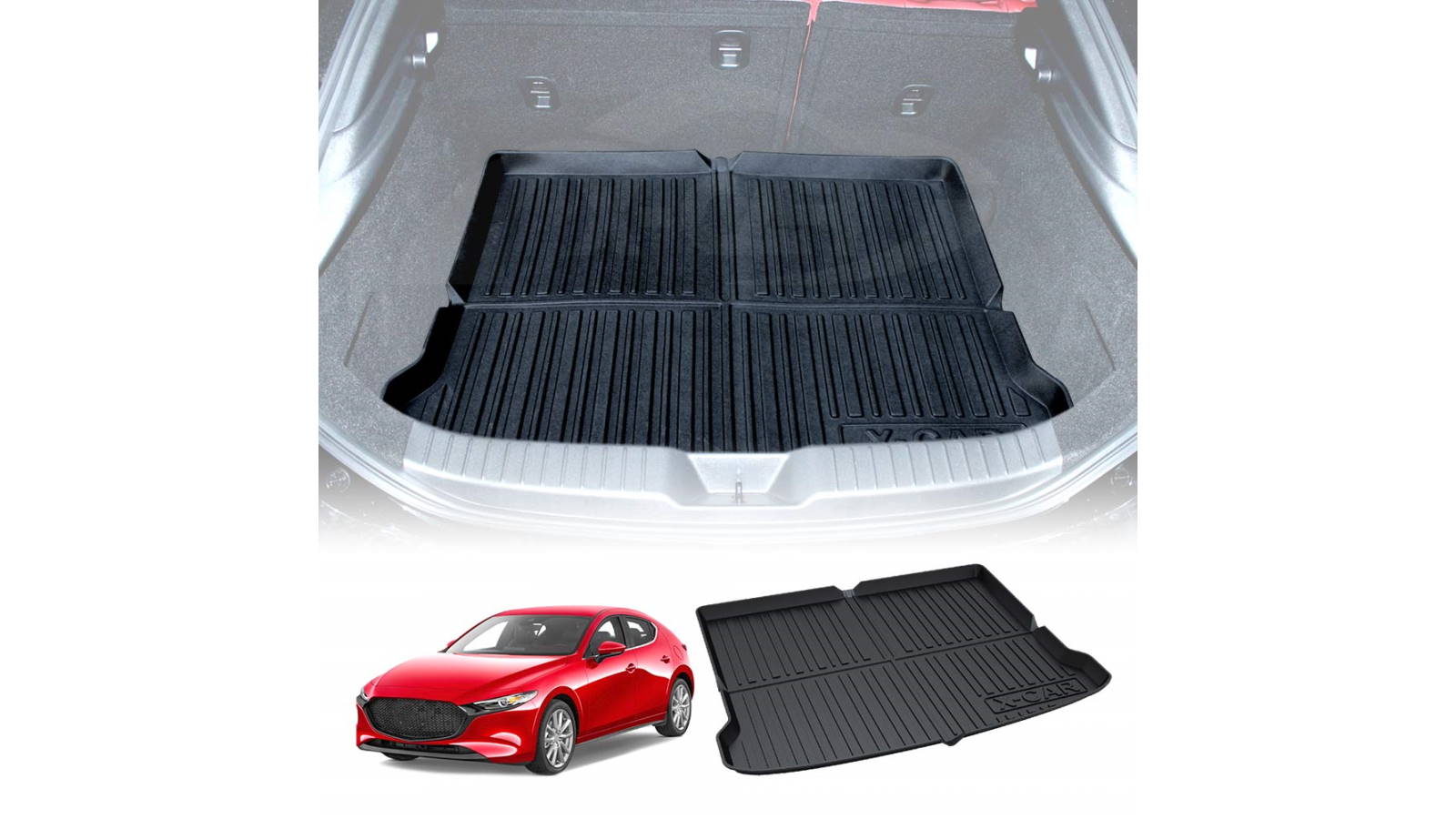 X Car Boot Liner for Mazda 3 Hatch BP Series 2019 2024 Harvey Norman