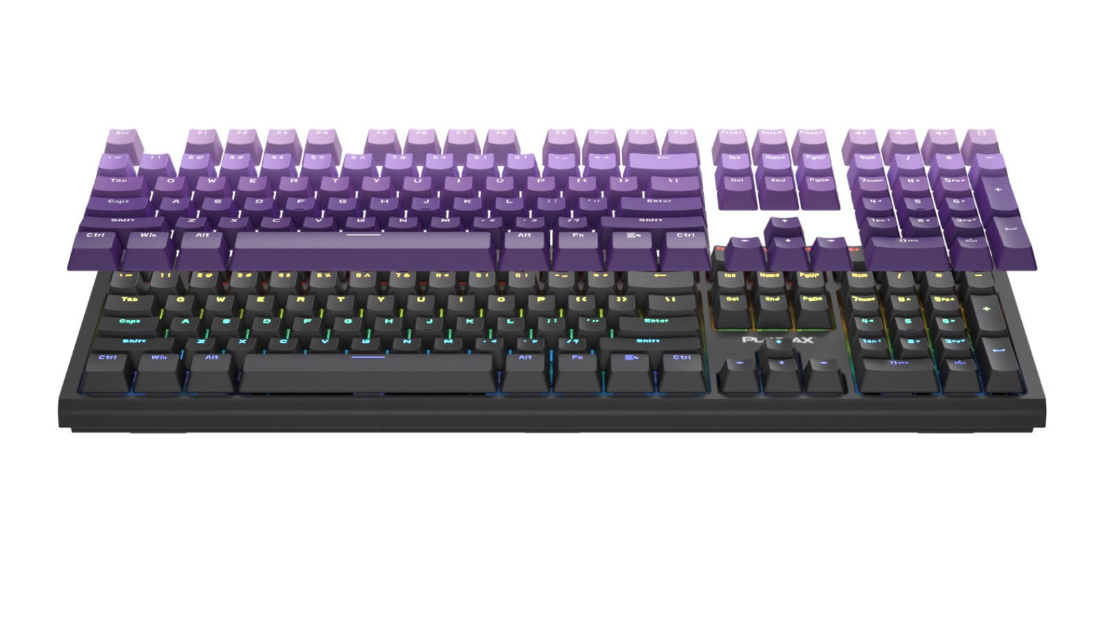 Playmax Pro RGB Mechanical Gaming Keyboard - Purple