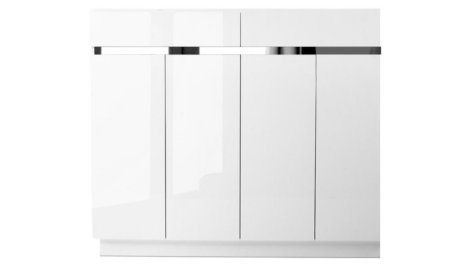 Artiss 120cm Shoe Cabinet Storage Rack High Gloss Cupboard Drawers