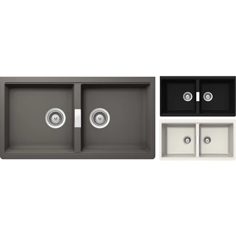 Schock Horizont N200U Double Bowl Undermount Sink