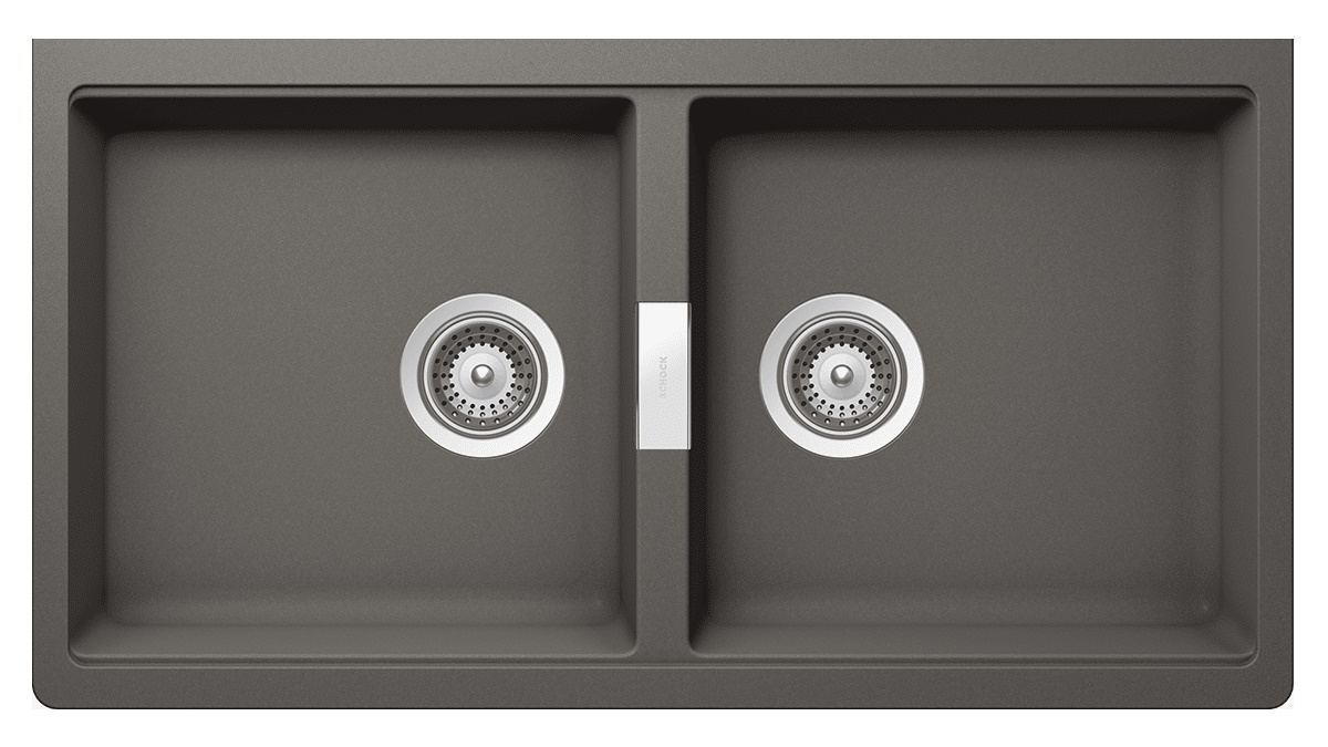 Schock Horizont N200U Double Bowl Undermount Sink - Stone