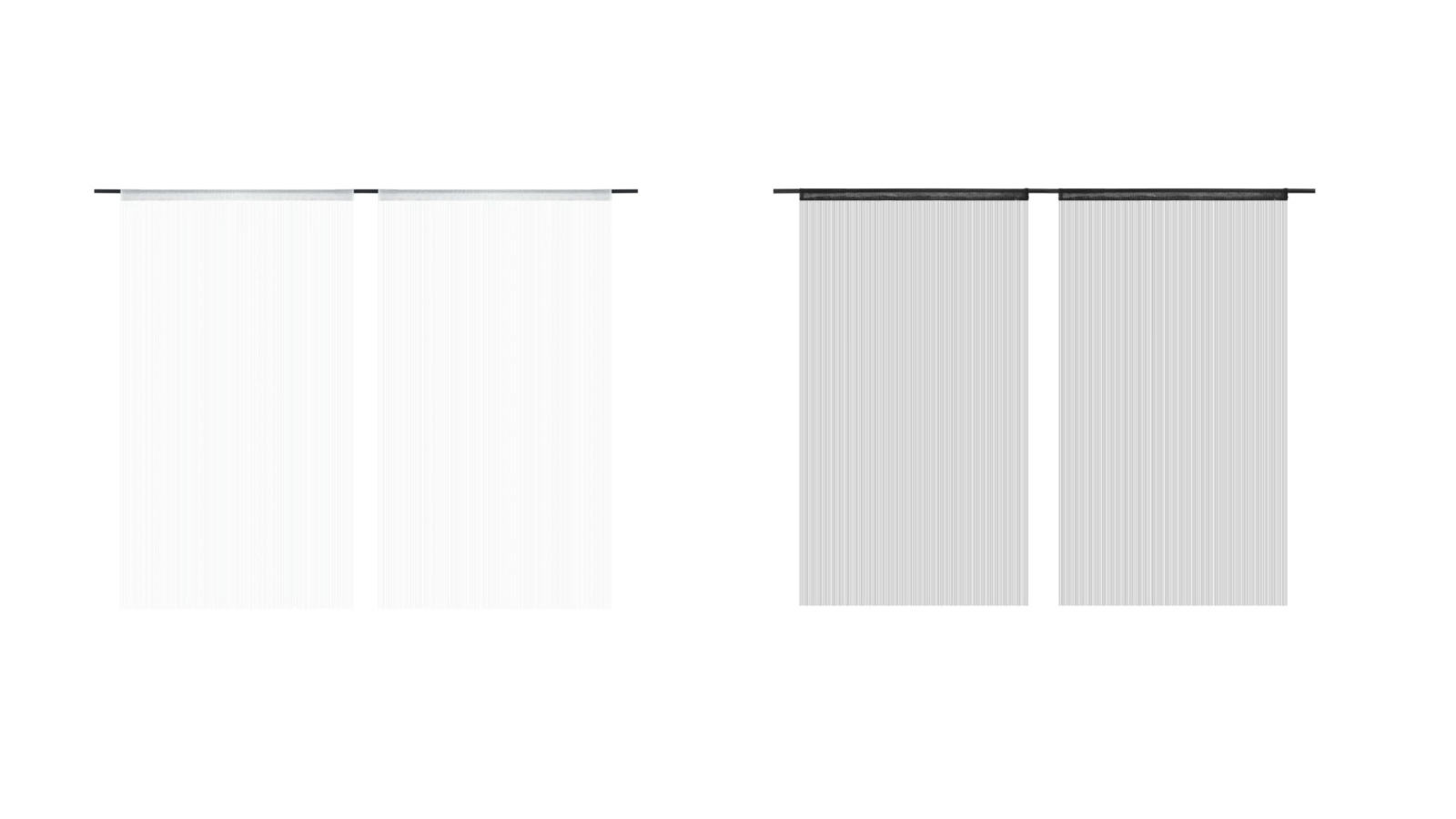 vidaXL 2 Piece String Curtain