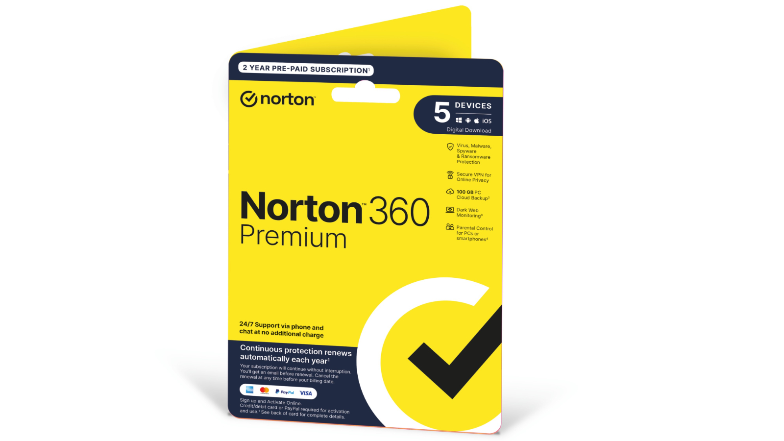 Norton 360 Premium Digital Download - 24 Months for 5 Devices