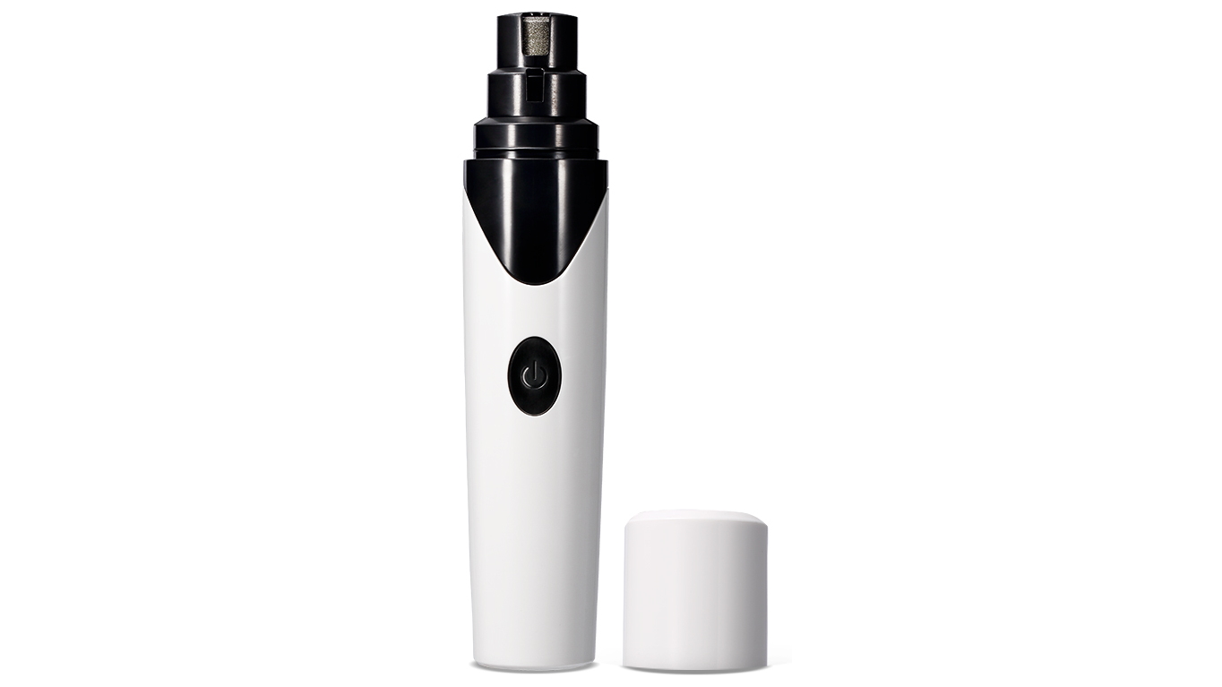 YES4PETS Electric Pet Quiet Nail Grinder Clipper - White