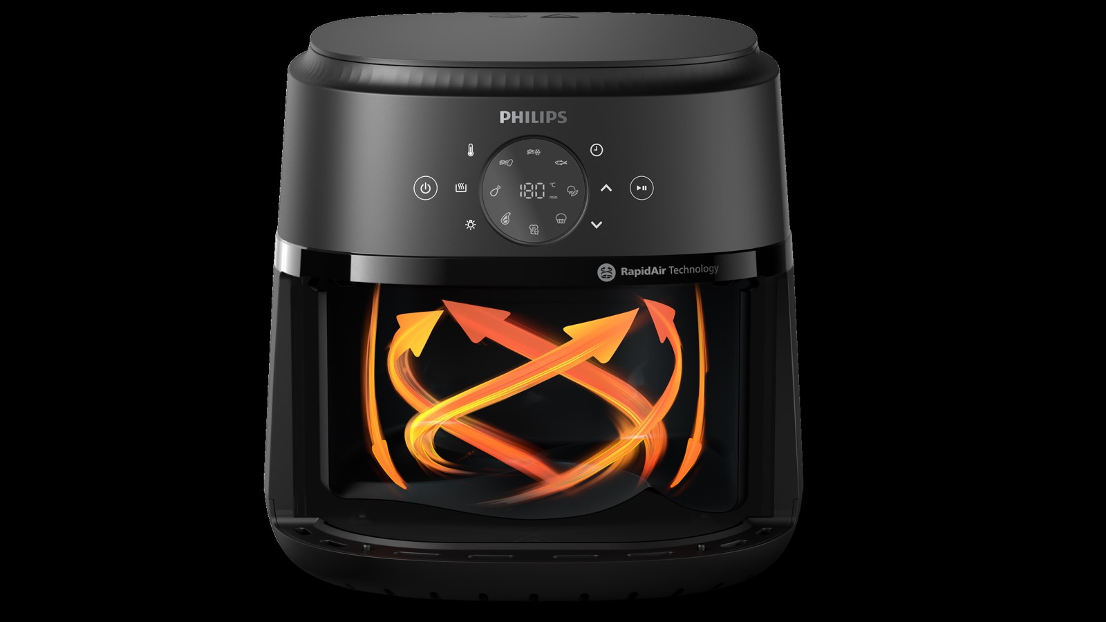 Philips 2000 Series XL Air Fryer - Black | Harvey Norman