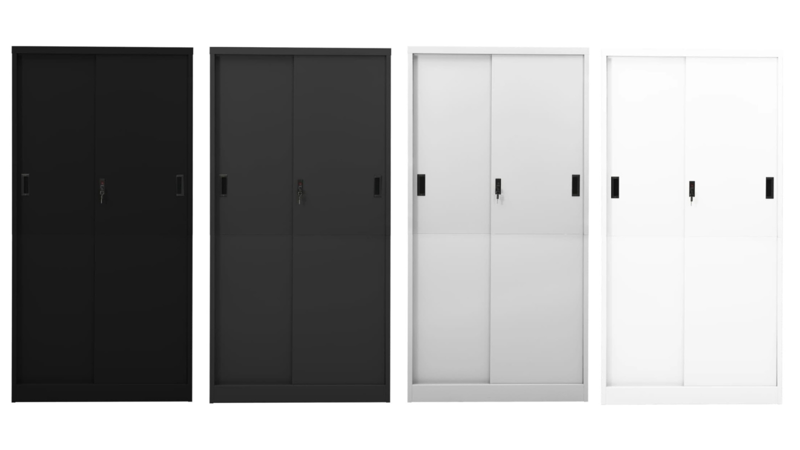 vidaXL Steel Office Cabinet with Sliding Door - 90 x 40 x 180cm