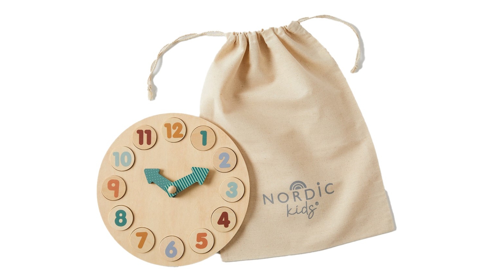 Nordic Kids Clock Play Puzzle Set - 3y+